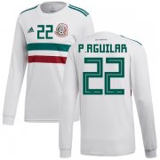 Wholesale Cheap Mexico #22 P.Aguilar Away Long Sleeves Soccer Country Jersey