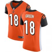 Wholesale Cheap Nike Bengals #18 A.J. Green Orange Alternate Men's Stitched NFL Vapor Untouchable Elite Jersey