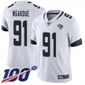 Wholesale Cheap Nike Jaguars #91 Yannick Ngakoue White Men's Stitched NFL 100th Season Vapor Limited Jersey