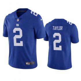 Wholesale Men\'s New York Giants #2 Tyrod Taylor Royal Vapor Untouchable Limited Stitched Jersey