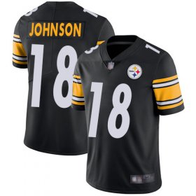 Wholesale Cheap Nike Steelers #18 Diontae Johnson Black Team Color Men\'s Stitched NFL Vapor Untouchable Limited Jersey