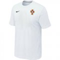 Wholesale Cheap Nike Portugal 2014 World Small Logo Soccer T-Shirt White