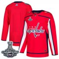 Wholesale Cheap Adidas Capitals Blank Red Home Authentic Stanley Cup Final Champions Stitched Youth NHL Jersey