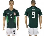 Wholesale Cheap Mexico #9 Raul Green Home Soccer Country Jersey