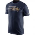 Wholesale Cheap Men's Seattle Seahawks Nike Navy Championship Drive Gold Collection Performance T-Shirt