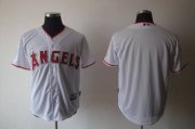 Wholesale Cheap Angels of Anaheim Blank White Cool Base Stitched MLB Jersey