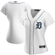 Wholesale Cheap Women's Detroit Tigers Blank Home White MLB Cool Base Jersey