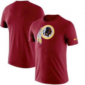 Wholesale Cheap Washington Redskins Nike Essential Logo Dri-FIT Cotton T-Shirt Burgundy