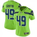 Wholesale Cheap Nike Seahawks #49 Shaquem Griffin Green Women's Stitched NFL Limited Rush Jersey