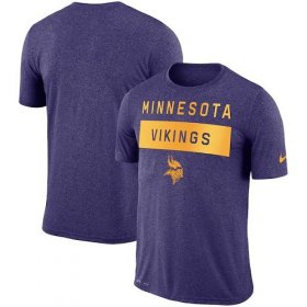 Wholesale Cheap Men\'s Minnesota Vikings Nike College Purple Sideline Legend Lift Performance T-Shirt