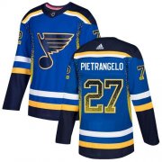 Wholesale Cheap Adidas Blues #27 Alex Pietrangelo Blue Home Authentic Drift Fashion Stitched NHL Jersey