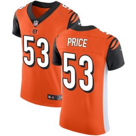 Wholesale Cheap Nike Bengals #53 Billy Price Orange Alternate Men\'s Stitched NFL Vapor Untouchable Elite Jersey