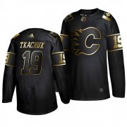 Wholesale Cheap Adidas Flames #19 Matthew Tkachuk Men's 2019 Black Golden Edition Authentic Stitched NHL Jersey