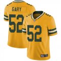 Wholesale Cheap Nike Packers #52 Rashan Gary Yellow Men's Stitched NFL Limited Rush Jersey