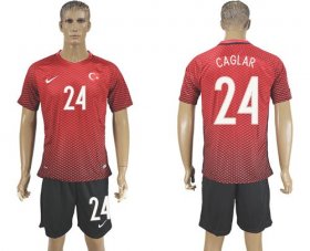 Wholesale Cheap Turkey #24 Caglar Home Soccer Country Jersey