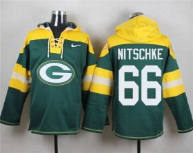 Wholesale Cheap Nike Packers #66 Ray Nitschke Green Player Pullover NFL Hoodie