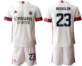 Wholesale Cheap Men 2020-2021 club Real Madrid home 23 white Soccer Jerseys1