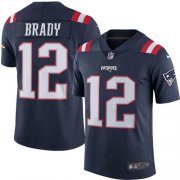Wholesale Cheap Nike Patriots #12 Tom Brady Navy Blue Men's Stitched NFL Limited Rush Jersey