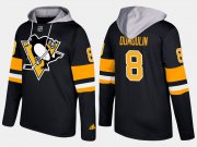 Wholesale Cheap Penguins #8 Brian Dumoulin Black Name And Number Hoodie