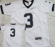 Wholesale Cheap Penn State Nittany Lions #3 White Jersey