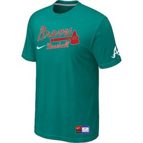 Wholesale Cheap Atlanta Braves Nike Short Sleeve Practice MLB T-Shirt Teal Green