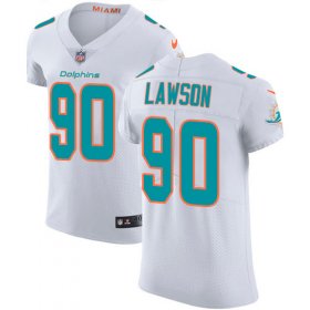 Wholesale Cheap Nike Dolphins #90 Shaq Lawson White Men\'s Stitched NFL New Elite Jersey