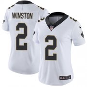 Wholesale Cheap Nike Saints #2 Jameis Winston White Women's Stitched NFL Vapor Untouchable Limited Jersey