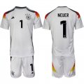 Cheap Men's Germany #1 Manuel Neuer White 2024-25 Home Soccer Jersey Suit
