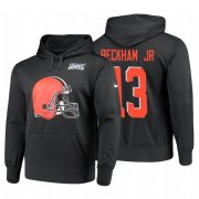 Wholesale Cheap Cleveland Browns #13 Odell Beckham Jr. Nike NFL 100 Primary Logo Circuit Name & Number Pullover Hoodie Anthracite