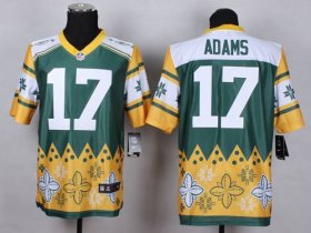 Wholesale Cheap Nike Packers #17 Davante Adams Green Men\'s Stitched NFL Elite Noble Fashion Jersey