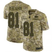 Wholesale Cheap Nike Chiefs #81 Kelvin Benjamin Camo Men's Stitched NFL Limited 2018 Salute To Service Jersey