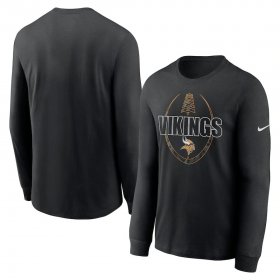 Wholesale Cheap Minnesota Vikings Nike Icon Legend Performance Long Sleeve T-Shirt Black