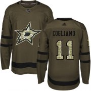 Wholesale Cheap Adidas Stars #11 Andrew Cogliano Green Salute to Service Stitched NHL Jersey