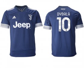 Wholesale Cheap Men 2020-2021 club Juventus away aaa version 10 blue Soccer Jerseys