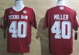 Wholesale Cheap Texas A&M Aggies #40 Von Miller Red Jersey
