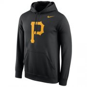 Wholesale Cheap Pittsburgh Pirates Nike Logo Performance Pullover Black MLB Hoodie