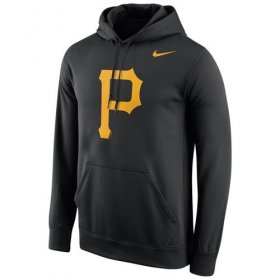 Wholesale Cheap Pittsburgh Pirates Nike Logo Performance Pullover Black MLB Hoodie