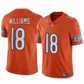 Cheap Youth Chicago Bears #18 Caleb Williams Orange 2024 Draft Vapor Football Stitched Jersey