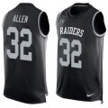 Wholesale Cheap Nike Raiders #32 Marcus Allen Black Team Color Men's Stitched NFL Limited Tank Top Jersey
