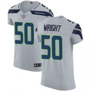 Wholesale Cheap Nike Seahawks #50 K.J. Wright Grey Alternate Men's Stitched NFL Vapor Untouchable Elite Jersey