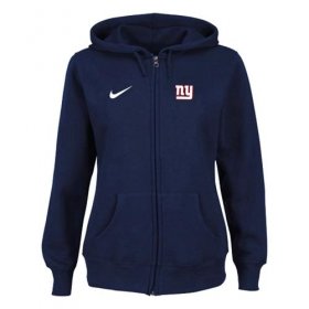 Wholesale Cheap Nike New York Giants Ladies Tailgater Full Zip Hoodie Blue