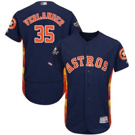 Wholesale Cheap Astros #35 Justin Verlander Navy Blue Flexbase Authentic Collection 2019 World Series Bound Stitched MLB Jersey