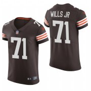 Cheap Cleveland Browns #71 Jedrick Wills Jr. Nike Men's Brwon Team Color Men's Stitched NFL 2020 Vapor Untouchable Elite Jersey
