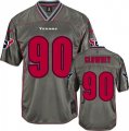 Wholesale Cheap Nike Texans #90 Jadeveon Clowney Grey Men's Stitched NFL Elite Vapor Jersey