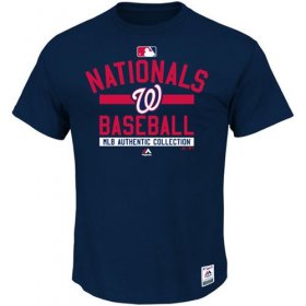 Wholesale Cheap Washington Nationals Majestic Big & Tall Authentic Collection Team Property T-Shirt Navy