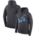 Wholesale Cheap NFL Men's Detroit Lions Nike Anthracite Crucial Catch Performance Pullover Hoodie