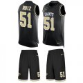 Wholesale Cheap Nike Saints #51 Cesar Ruiz Black Team Color Men's Stitched NFL Limited Tank Top Suit Jersey