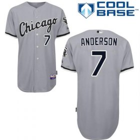 Wholesale Cheap White Sox #7 Tim Anderson Grey Road Cool Base Stitched Youth MLB Jersey