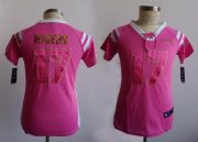 Wholesale Cheap Nike Chargers #17 Philip Rivers Pink Women's Stitched NFL Elite Draft Him Shimmer Jersey