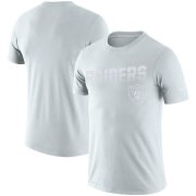 Wholesale Cheap Las Vegas Raiders Nike NFL 100 2019 Sideline Platinum Performance T-Shirt White